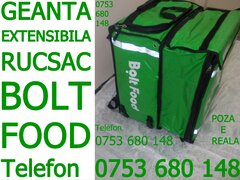 Geanta Bolt Food modelul nou extensibil de rucsac Bolt bun si pt Glovo Wolt