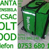 Geanta Bolt Food modelul nou extensibil de rucsac Bolt bun si pt Glovo Wolt